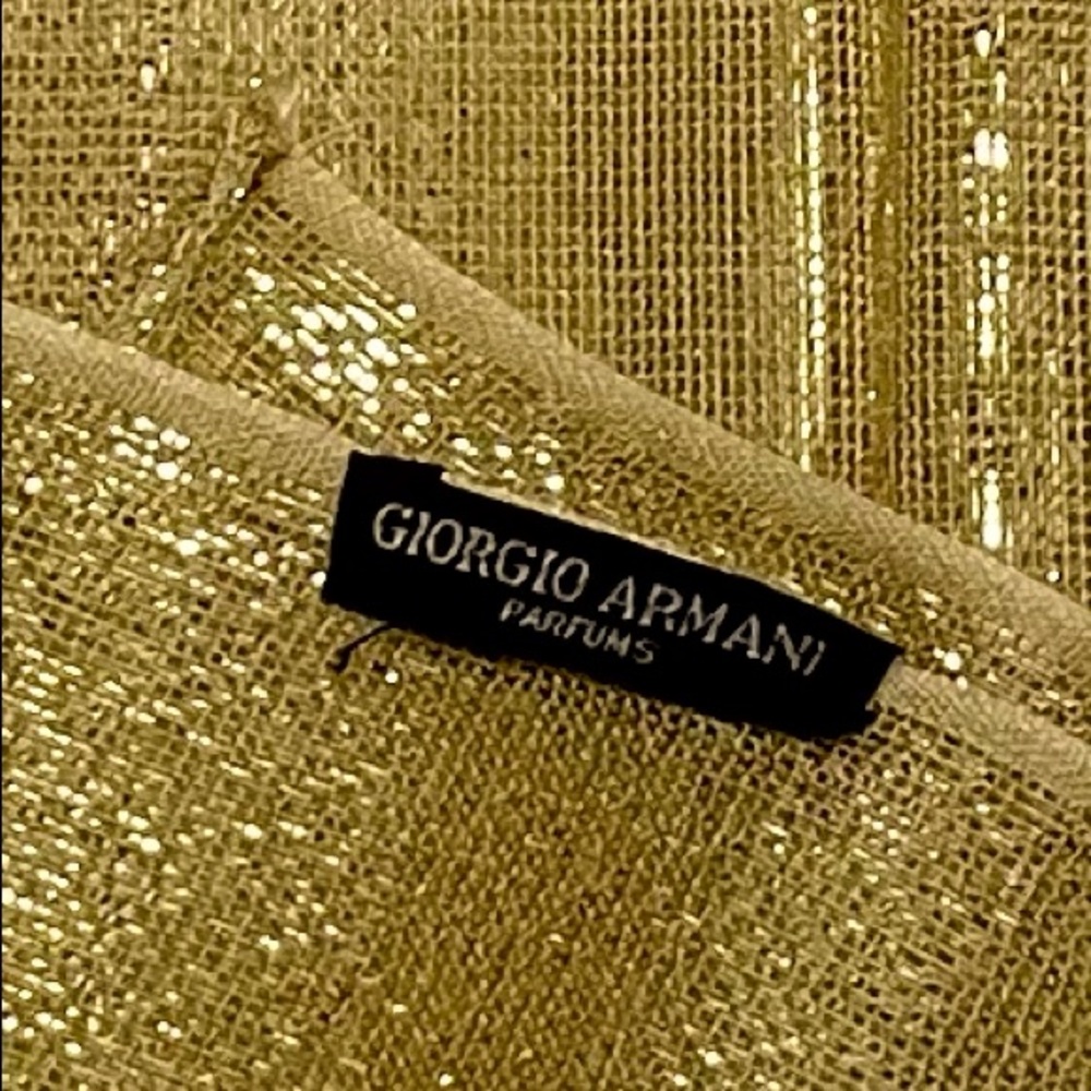 NWOT ARMANI WRAP/COVER-UP GOLD